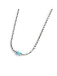 copy of copy of Collana Uomo Marlù catena snake in acciaio e occhio di tigre 13CO0153-M