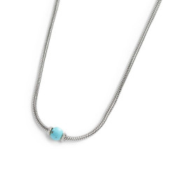copy of copy of Collana Uomo Marlù catena snake in acciaio e occhio di tigre 13CO0153-M