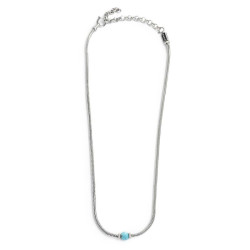 copy of copy of Collana Uomo Marlù catena snake in acciaio e occhio di tigre 13CO0153-M