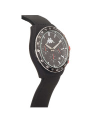 Orologio Cronografo Unisex Kappa KW-049 Cinturino in Silicone Nero Cassa 45mm