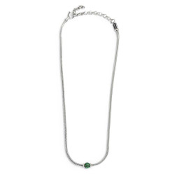 copy of copy of copy of Collana Uomo Marlù catena snake in acciaio e occhio di tigre 13CO0153-M