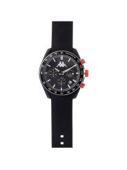 Orologio Cronografo Unisex Kappa KW-049 Cinturino in Silicone Nero Cassa 45mm