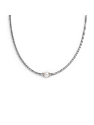 copy of copy of copy of copy of Collana Uomo Marlù catena snake in acciaio e occhio di tigre 13CO0153-M