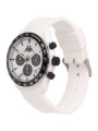 Orologio Cronografo Unisex Kappa KW-035 Cinturino in Silicone Bianco Cassa 45mm