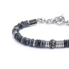 copy of copy of copy of copy of copy of copy of Collana Uomo Marlù catena snake in acciaio e occhio di tigre 13CO0153-M