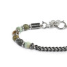 copy of copy of copy of copy of copy of copy of copy of Collana Uomo Marlù catena snake in acciaio e occhio di tigre 13CO0153-M