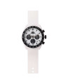 Orologio Cronografo Unisex Kappa KW-035 Cinturino in Silicone Bianco Cassa 45mm