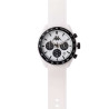 Orologio Cronografo Unisex Kappa KW-035 Cinturino in Silicone Bianco Cassa 45mm