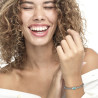 Bracciale Unisex Marlù 13BR137-T catena snake con sfera centrale turchese