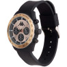 Orologio Cronografo Unisex Kappa KW-048 Cinturino in Silicone Nero Cassa 45mm