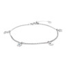 Cavigliera Donna Marlù 20CV062 stella e luna Acciaio Silver