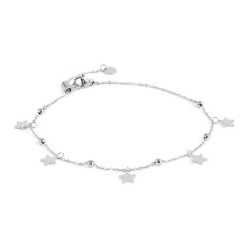 Cavigliera Donna Marlù 20CV062 stella e luna Acciaio Silver