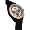 Orologio Cronografo Unisex Kappa KW-048 Cinturino in Silicone Nero Cassa 45mm