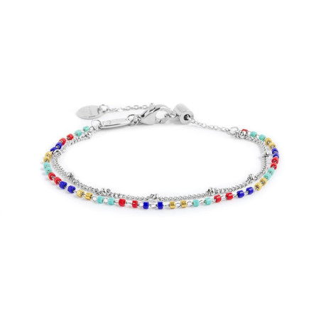 copy of copy of copy of Bracciale Donna Maralù Tennis 31BR0007G-W Sparkles Colorful in Acciaio Pvd Oro