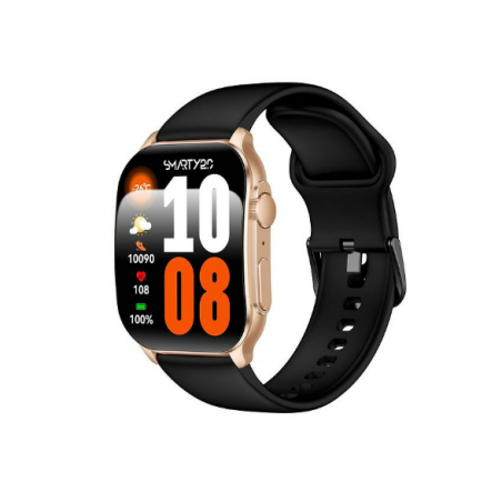 Orologio Smartwatch Unisex Smarty 2.0 SW080C Display Amoled Cinturino Silicone Nero