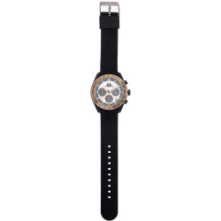 Orologio Cronografo Unisex Kappa KW-048 Cinturino in Silicone Nero Cassa 45mm