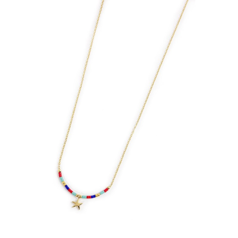 Collana Donna Marlù 18CN094G-RGB stella marina e miyuki Collana Donna Marlù 18CN094G-RGB stella marina e miyuki