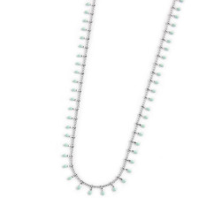 Collana Donna Marlù 18CN097-T pendenti smaltati turchese