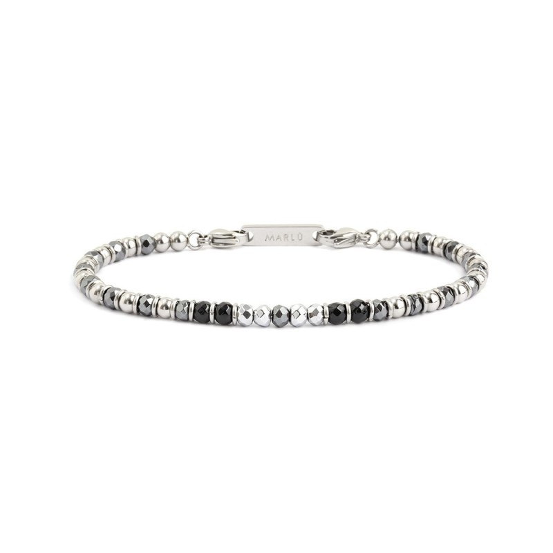 Bracciale Unisex Marlù Riferimento 2BR0078 onice ed ematite Bracciale Unisex Marlù Riferimento 2BR0078 onice ed ematite