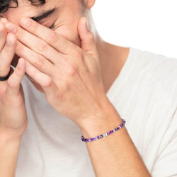 Bracciale Donna Marlù 2BR0094-P agata sfaccettata 4mm