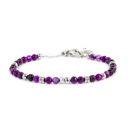 Bracciale Donna Marlù 2BR0094-P agata sfaccettata 4mm