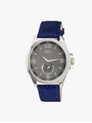 Orologio Solo Tempo Uomo Dolce&Gabbana Cassa Acciaio e Cinturino in Pelle Blu