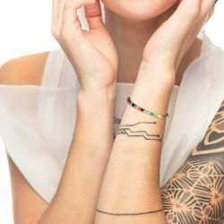 Bracciale Donna Marlù 2BR0094-RGB agata sfaccettata 4mm
