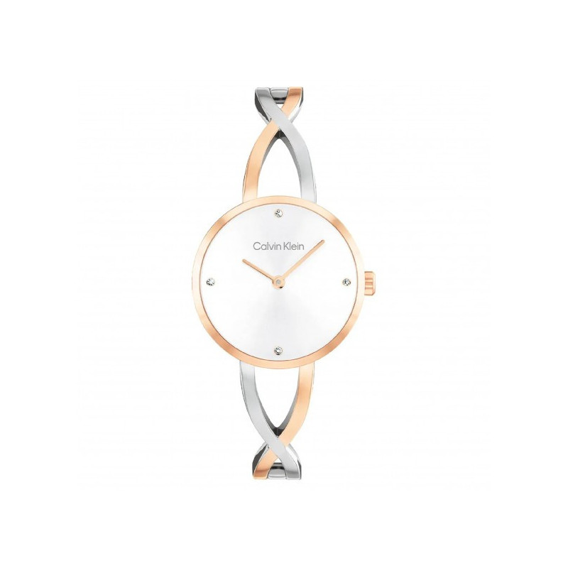 Orologio Donna Calvin Klein Sculpted Embrace 25100060 Acciaio Rosa Orologio Donna Calvin Klein Sculpted Embrace 25100060 Acciaio Rosa