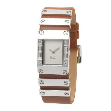 Orologio Solo Tempo Donna D&G Time DW0313 Cinturino in Pelle Marrone 20mm