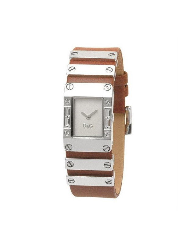 Orologio Solo Tempo Donna D&G Time DW0313 Cinturino in Pelle Marrone 20mm