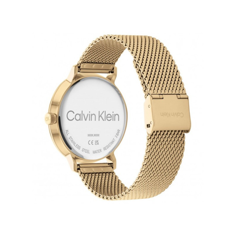 Orologio Uomo Calvin Klein Timeless modern mesh 25200049 Acciaio Oro