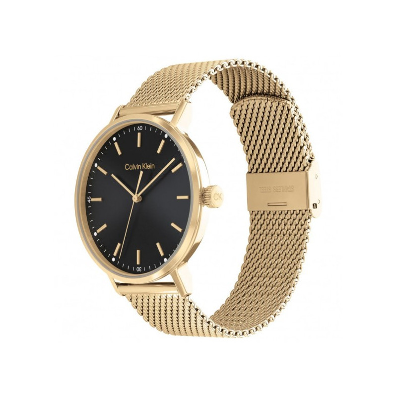 Orologio Uomo Calvin Klein Timeless modern mesh 25200049 Acciaio Oro