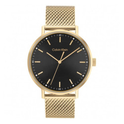 Orologio Uomo Calvin Klein Timeless modern mesh 25200049 Acciaio Oro