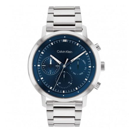 Orologio Uomo Calvin Klein Architectural Gauge 25200063 Acciaio Silver