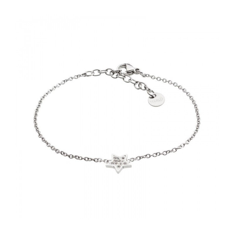 Bracciale Donna Marlù Time To 18BR054 in Acciaio con Stella e Cristalli Bracciale Donna Marlù Time To 18BR054 in Acciaio con Stella e Cristalli