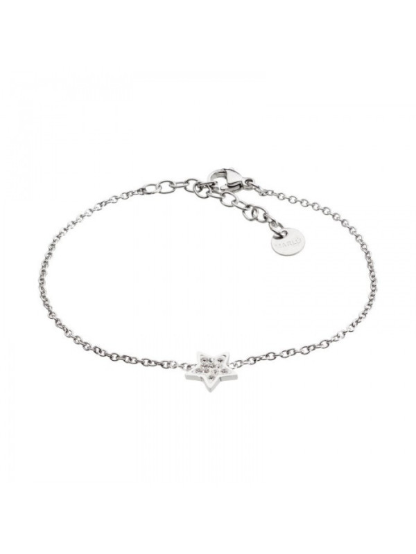 Bracciale Donna Marlù Time To 18BR054 in Acciaio con Stella e Cristalli