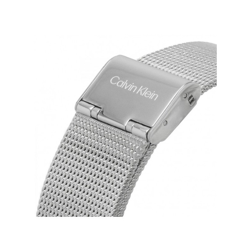 Orologio Donna Calvin Klein Sculptural twisted bezel 25200011 Acciaio Silver
