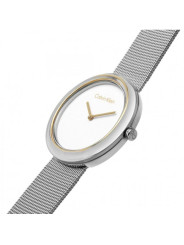 Orologio Donna Calvin Klein Sculptural twisted bezel 25200011 Acciaio Silver