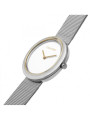 Orologio Donna Calvin Klein Sculptural twisted bezel 25200011 Acciaio Silver