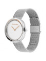 Orologio Donna Calvin Klein Sculptural twisted bezel 25200011 Acciaio Silver