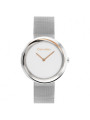 Orologio Donna Calvin Klein Sculptural twisted bezel 25200011 Acciaio Silver