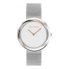 Orologio Donna Calvin Klein Sculptural twisted bezel 25200011 Acciaio Silver