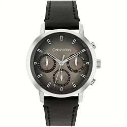 Orologio Uomo Calvin Klein Gauge 25200496 Cinturino Pelle Nero