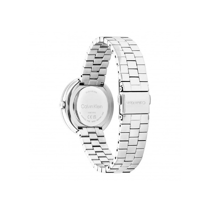 Orologio Donna Calvin Klein Twisted Bezel 25100093 Acciaio Silver