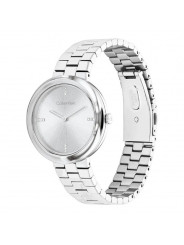 Orologio Donna Calvin Klein Twisted Bezel 25100093 Acciaio Silver