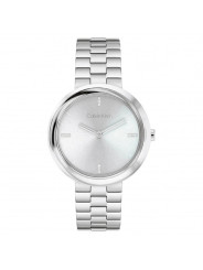 Orologio Donna Calvin Klein Twisted Bezel 25100093 Acciaio Silver