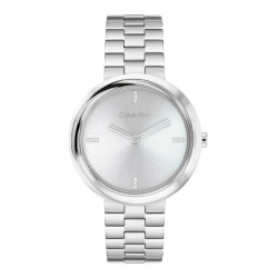 Orologio Donna Calvin Klein Twisted Bezel 25100093 Acciaio Silver