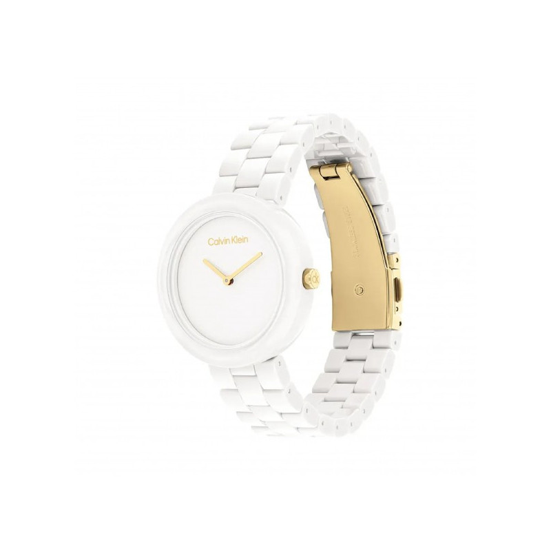 Orologio Donna Calvin Klein Pure 25100072 Ceramica Bianca