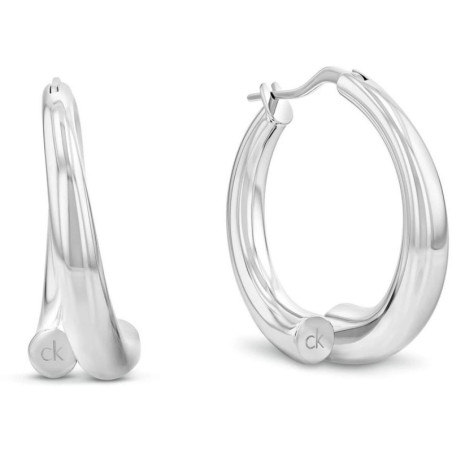 Orecchini Donna Calvin Klein Spiral 35000768 In Acciaio Silver