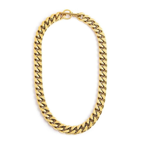 Collana Donna Marlù 12CA0004G Catena Grumetta in Acciaio Pvd Oro